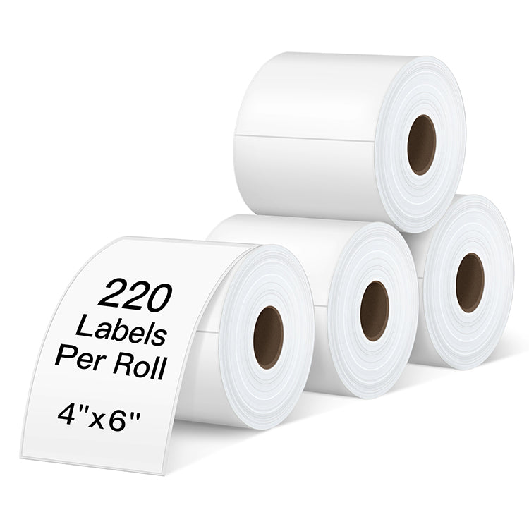 Polono 4''×6'' Direct Thermal Shipping Label, 220 Labels×4 Roll, Compa –  polono