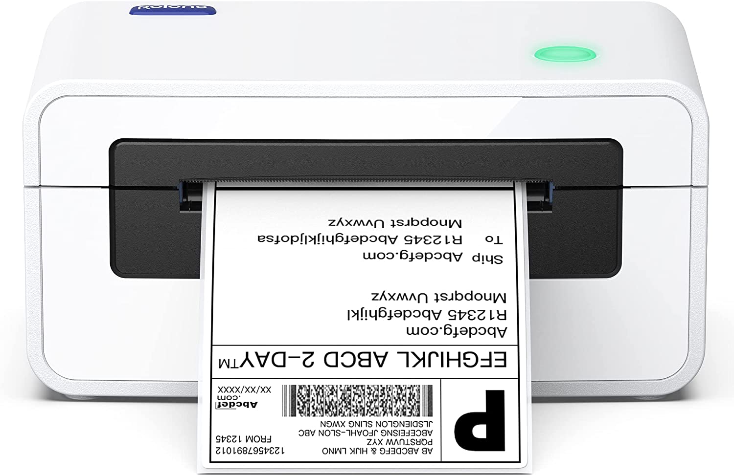POLONO Imprimante d'étiquettes thermiques 4 x 6 pour l'expédition de colis,  étiqueteuse thermique directe commerciale, compatible avec USPS, FedEx,  Shopify, , étiquette d'expédition, , prend