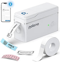 Load image into Gallery viewer, POLONO P31S Label Maker Machine with Tape, Portable Bluetooth Label Printer for Organizing Storage Office Home, Sticker Maker Mini Label Maker with Multiple Templates, Green
