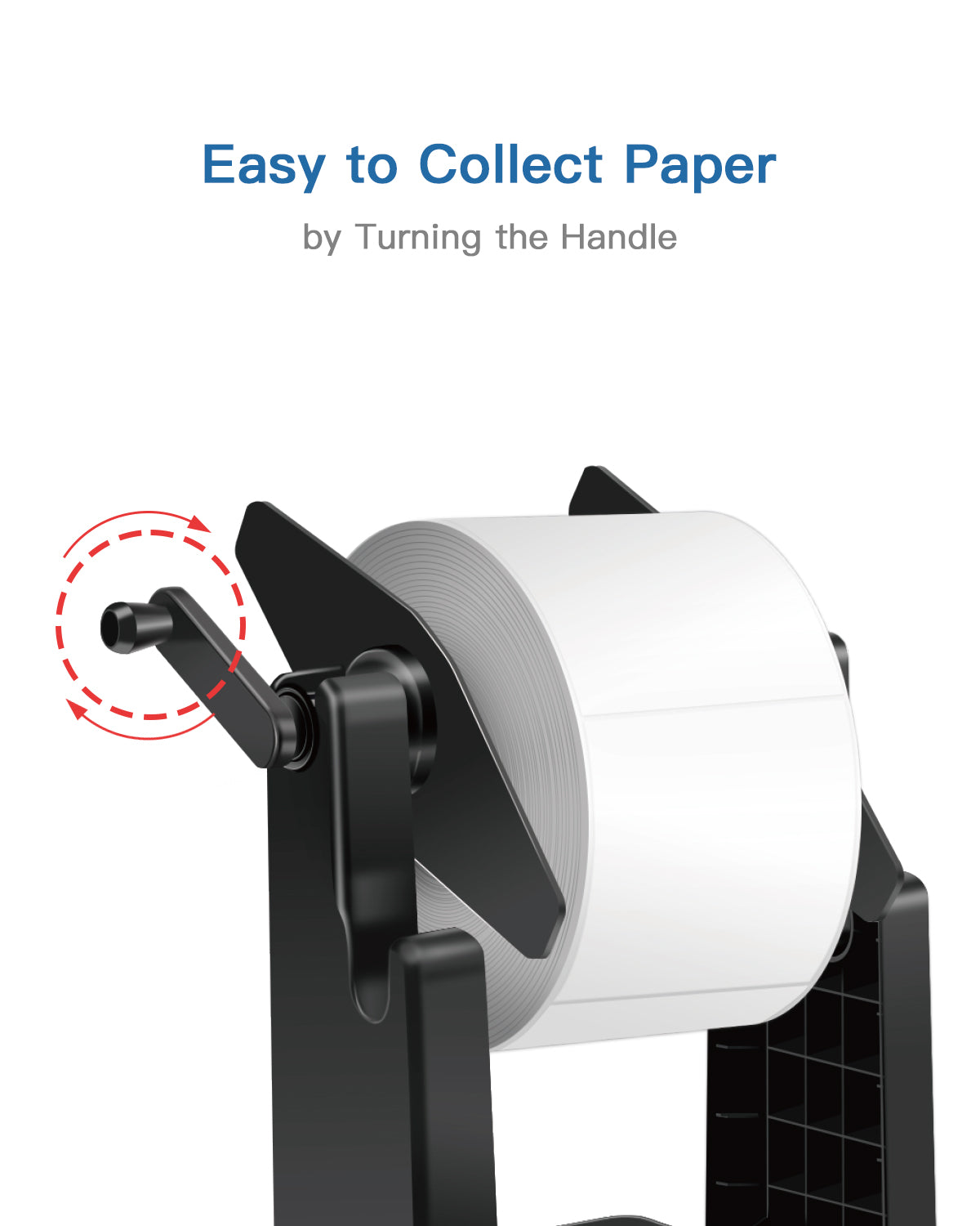 MUNBYN External Rolls Label Holder, 2 in 1 Fan-Fold Stack Paper Holder 
