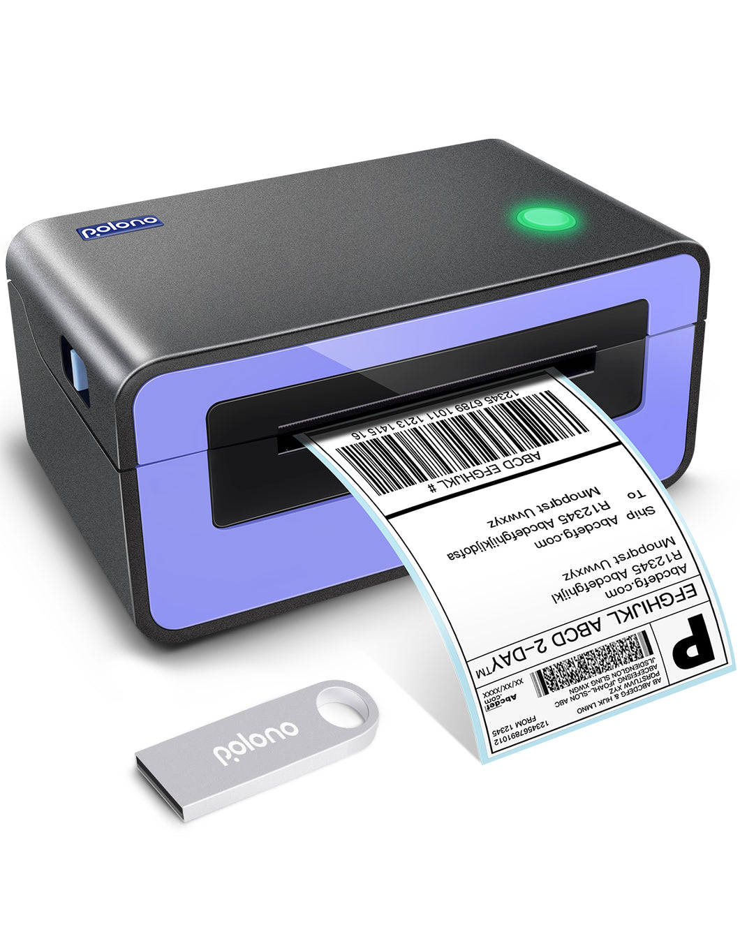 MT800 Polono Wireless A4 Paper Printer, Portable Bluetooth Printer
